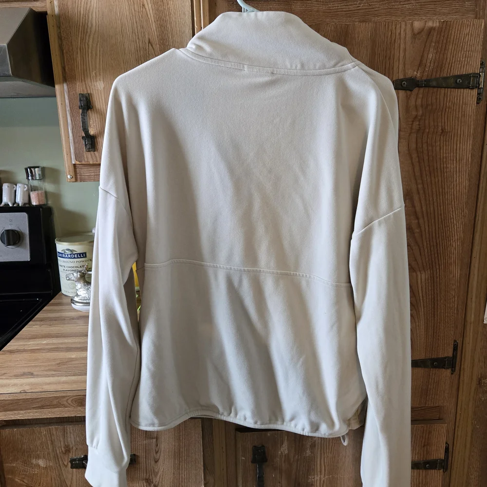 Varley Off-White Quarter-Zip Top - Picture 10 of 11